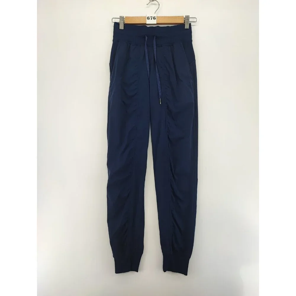 Lululemon Women's Dance Studio Navy Blue Jogger Size 2